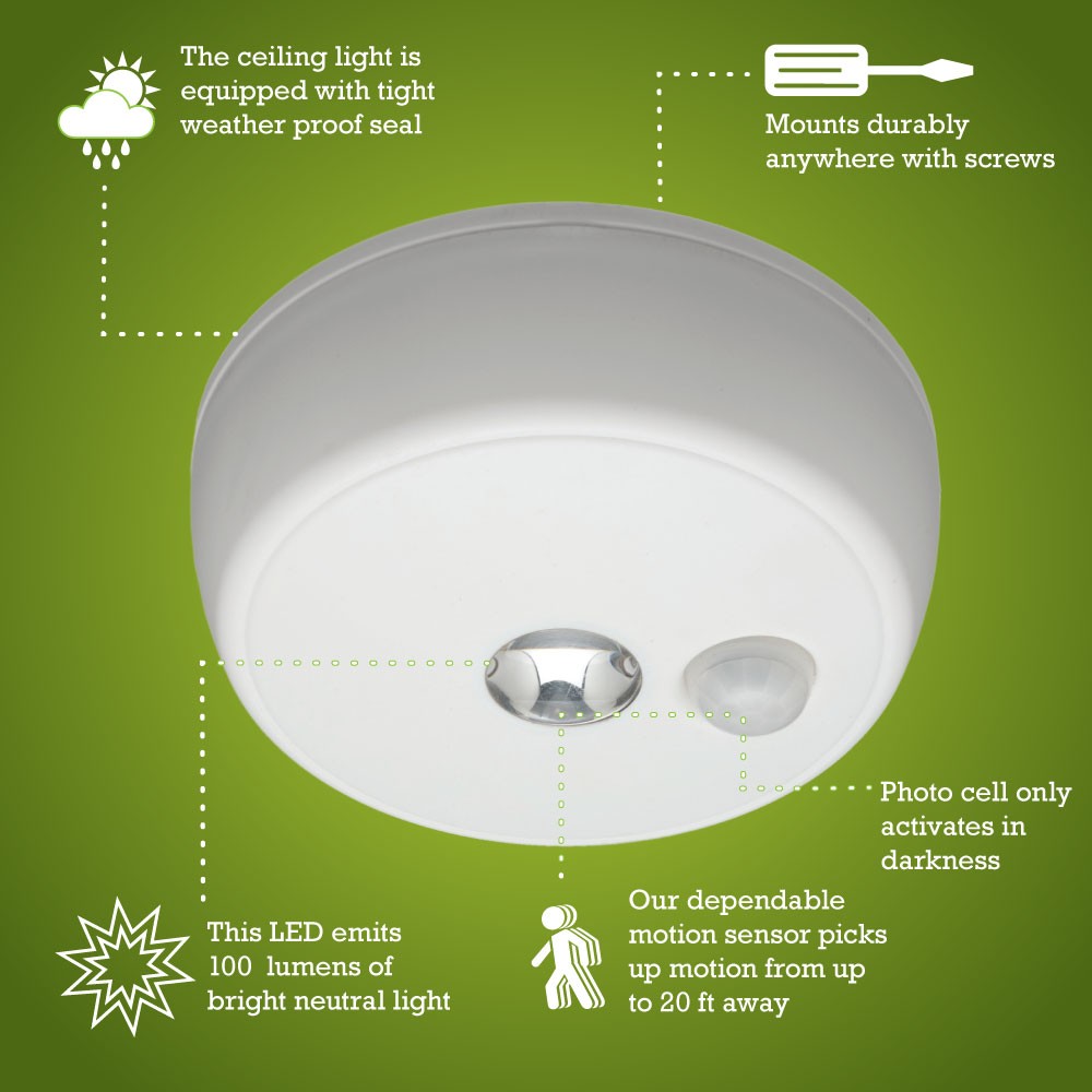 Mr Beams Wireless Motion Sensor Led Ceiling Light Mb980